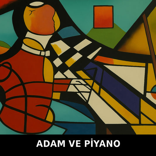 Adam ve Piyano - ORİJİNAL TABLO